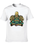 Warrior Knight Graphic T-Shirt - Black