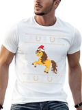 Festive Horse Christmas T-Shirt