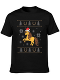 Festive Horse Christmas T-Shirt