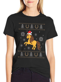 Festive Horse Christmas T-Shirt
