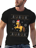 Festive Horse Christmas T-Shirt