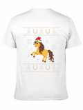 Festive Horse Christmas T-Shirt