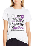 Epilepsy Awareness T-Shirt: Mother Never Gives Up