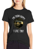 Im Thow Happy I Live Tiny T-Shirt