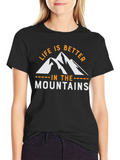 Mountains Graphic Tee - Life is Better