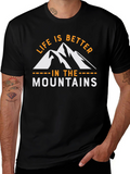 Mountains Graphic Tee - Life is Better