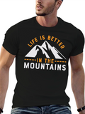 Mountains Graphic Tee - Life is Better