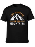 Mountains Graphic Tee - Life is Better