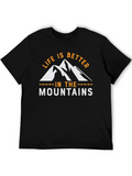 Mountains Graphic Tee - Life is Better