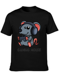 Gaming Mouse T-Shirt - Gamer Rat Design