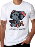Gaming Mouse T-Shirt - Gamer Rat Design