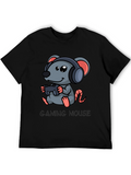 Gaming Mouse T-Shirt - Gamer Rat Design