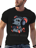 Gaming Mouse T-Shirt - Gamer Rat Design