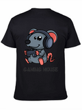 Gaming Mouse T-Shirt - Gamer Rat Design