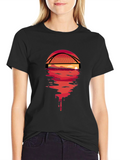 Sunset Bridge Graphic Tee - Black