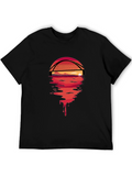 Sunset Bridge Graphic Tee - Black