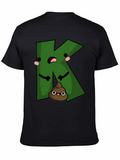 Funny K Poop Emoji Black T-Shirt