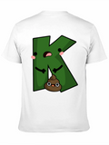 Funny K Poop Emoji Black T-Shirt