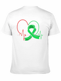 Heartbeat Ribbon Graphic T-Shirt