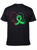 Heartbeat Ribbon Graphic T-Shirt