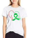 Heartbeat Ribbon Graphic T-Shirt