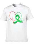 Heartbeat Ribbon Graphic T-Shirt