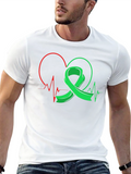 Heartbeat Ribbon Graphic T-Shirt