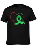 Heartbeat Ribbon Graphic T-Shirt