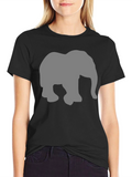Elephant Graphic Tee - Modern Black T-Shirt