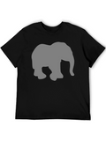 Elephant Graphic Tee - Modern Black T-Shirt