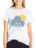 Cloud and Sun Graphic T-Shirt