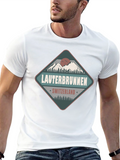 Lauterbrunnen Switzerland Black Graphic Tee