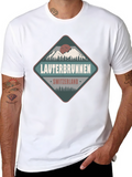 Lauterbrunnen Switzerland Black Graphic Tee