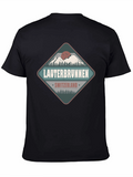 Lauterbrunnen Switzerland Black Graphic Tee
