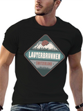 Lauterbrunnen Switzerland Black Graphic Tee