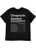 Chiropractic Assistant Nutritional Facts T-Shirt