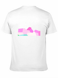 Geometric Mountain Graphic Black Tee