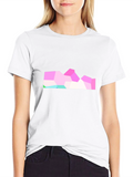 Geometric Mountain Graphic Black Tee