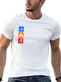 Triathlon T-Shirt: Lets Do Triathlon Stuff Graphic Tee