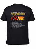 Firefighter 10 Reasons Graphic T-Shirt