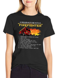 Firefighter 10 Reasons Graphic T-Shirt