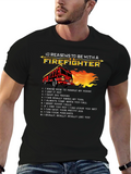 Firefighter 10 Reasons Graphic T-Shirt