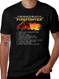 Firefighter 10 Reasons Graphic T-Shirt