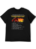 Firefighter 10 Reasons Graphic T-Shirt