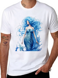 Mermaid Graphic T-Shirt - Unique Artistic Design