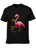 Be Hopeful Like This Flamingo Graphic Tee