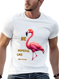 Be Hopeful Like This Flamingo Graphic Tee
