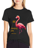 Be Hopeful Like This Flamingo Graphic Tee