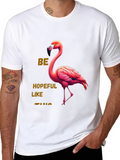Be Hopeful Like This Flamingo Graphic Tee