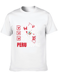 Peru Bound Checklist Graphic T-Shirt